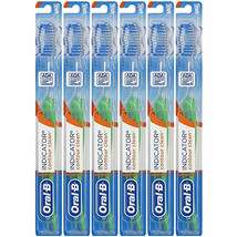 Pack of (6) New Oral-B Indicator Toothbrush Soft Head - £14.75 GBP