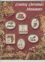 Country Christmas Miniatures By Dale Burdett Stocking Holly Bear Train G... - $7.37