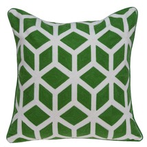 20" X 7" X 20" Transitional Green And White Pillow Cover With Poly Insert - $1,989.53 MXN