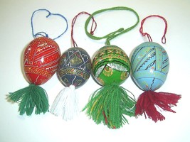 Ukrainian Painted Wooden Easter Eggs, Pysanka, Pisanki, Pisanky, Pysanki, Wooden - £20.60 GBP