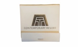 Walt DISNEY World CONTEMPORARY Resort Hotel Vintage Matches Match Book U... - $5.42