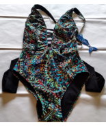 SkinnyDippers Black Tiffi One Piece Swimwear Size S - £21.38 GBP
