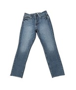 Good American Womens High-Rise Blue Distressed Frayed Hem Jeans Sz 14/32... - $593.76 MXN