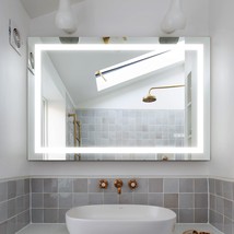 LED Bathroom Mirror 48x 36 Inch with lights, anti-Fog &amp; Dimming Led Bath... - £239.87 GBP