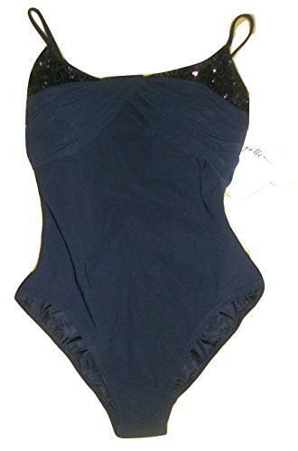 NWT Gottex Sequin One-pc Swimsuit Black Size 12 - $79.19