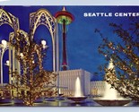 Pacific Science Center Night View Seattle Washington WA UNP Chrome Postc... - $2.92