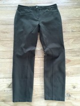 TALBOTS Petites 4P Olive Green DALTON Riding Pants Breeches Ponte Knit S... - $27.20