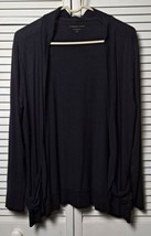 Coldwater Creek Womens Cardigan Black Long Sleeve Open Front Plus Size M... - $12.99