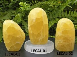 Lemon Calcite Freeform Large (80-95mm) Polished Natural Decorative Specimen - $38.31+