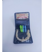 Vtg Laundry Drying Pocket Travel Kit Clothesline Clothes Pins +1 Gillett... - $263.34 MXN