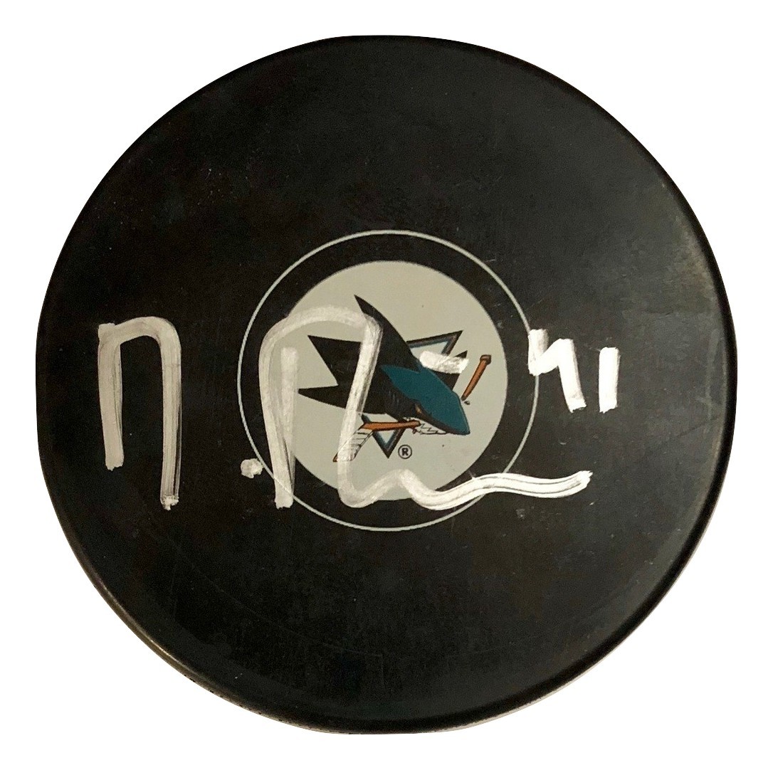 MIRCO MUELLER AUTOGRAPHED Hand SIGNED SAN JOSE SHARKS Hockey Puck w/COA & Cube - $24.99
