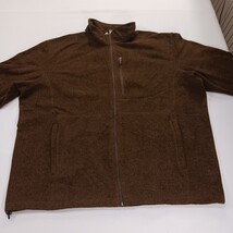Duluth Trading Co RN#106803 Men's Brown Fleece Full Zip Jacket Pockets Size 2XL image 12