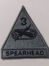 ACU PATCH - 3rd ARMORED DIVISION - SPEARHEAD HAS HOOK &amp; LOOP NEW :KY25-20 - $3.91