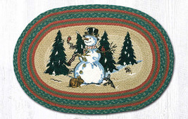 Earth Rugs OP-246 Winter Wonderland Oval Patch 20&quot; x 30&quot; - £38.93 GBP