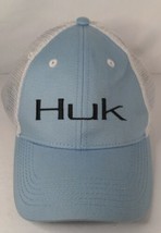 HUK Performance Fishing Adjustable Snapback Mesh Hat Cap Blue White  Bla... - £13.56 GBP