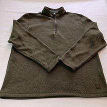 G.H. Bass &amp; Co 1/4 Zip Men&#39;s Green Pullover Sweater Long Sleeve Size XL  - $16.62
