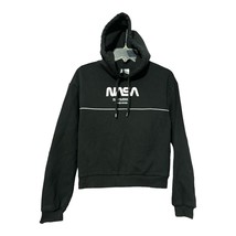 Divided Women Black NASA Need My Space Pullover Hoodie Sweatshirt Size Sz Small - £7.84 GBP