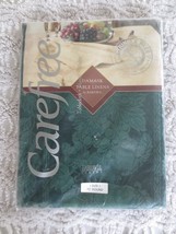 NOS Bardwil GREEN DAMASK 50% Cotton 50% Polyester TABLECLOTH - 70&quot; Round - $12.00