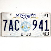 2018 United States Mississippi B-10 Truck License Plate 7AC 941 - £14.50 GBP