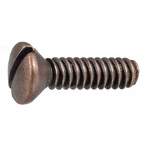 #6-32 x 1/2&quot; Antique Bronze Slotted Oval Switch Plate Screws (40 pcs.) - £10.61 GBP