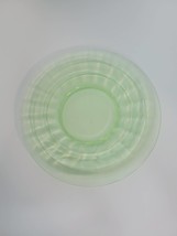 Vintage Hocking 1930s Green Block Optic Depression Glass 6&quot; Plate - £8.33 GBP