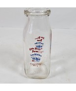 Vintage Milk Bottle Glass Little River Farms Dairy 5.5 Inch NO LID - $266.55 MXN