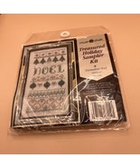 Mill Hill 1996 Treasured Holiday Sampler Kit Turmaline Noel MHTS12 43w x... - €42,21 EUR