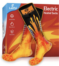 Laotzi 5000 mAh Rechargeable Electric Heated Socks Men and Women SK-01 4 Setting - £47.95 GBP