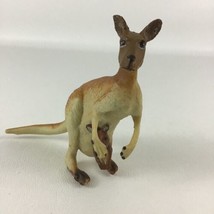 Safari Kangaroo Animal Figure Joey Realistic Marsupial Pouch Vintage 1998 - $13.81