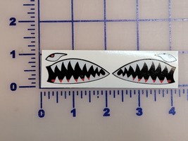 A-10 Warthog teeth mouth  decal small  REFLECTIVE Sticker USA 2&quot; - £2.88 GBP
