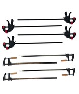 Set of 8 Bar Clamps 24&quot; - 4 Ratcheting and 4 Standard F-Type Woodworking... - $80.96 CAD