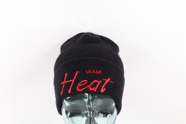 NOS Vtg 90s Sports Specialties Miami Heat Script Spell Out Winter Beanie... - £78.41 GBP