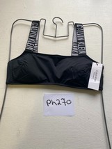 CALVIN KLEIN Black Logo Bikini Top  Size Medium M   (ph270) - $26.49