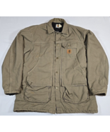 Carhartt Men&#39;s Canvas Brown CQ6521 Lined Jacket Size X-Large Tall - $58.04