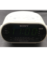 Sony Dream Machine AM/FM Dual Alarm White Clock Radio Model ICF-C318 TESTED - $25.72 CAD