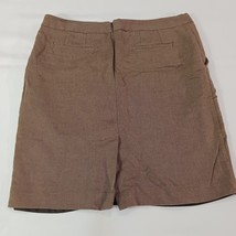 ATTENTION Women's Brown Cotton Rear Zip & Slit Pockets Pencil Skirt Size 10 image 11