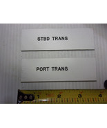 Boat  Tag Name Plate, PORT Trans and STBD Trans 4&quot;x1-1/4&quot; - $187.22 MXN