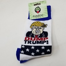 Dump Trump Socks Funatic Unisex Men&#39;s 6-11 Women&#39;s 7.5-12 Funny Gift - $9.85