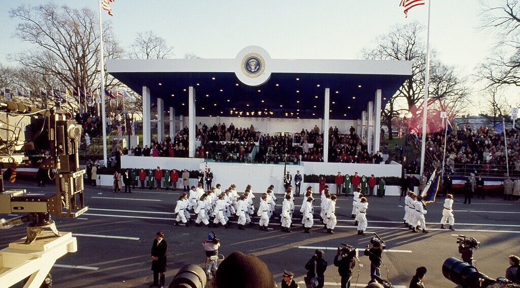 Presidential reviewing stand during 1989 Bush Inaugural Parade Photo Print - $8.81 - $14.69
