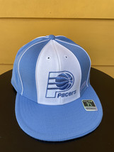New Reebok Indiana Pacers Fitted Hat Cap Retired Logo Nba Headwear Baby Blue - £8.59 GBP+