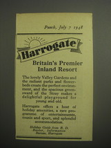 1948 Harrogate Tourism Ad - Harrogate Britain&#39;s premier inland resort - £14.50 GBP