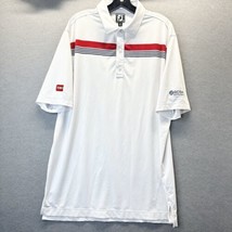 Foot Joy Shirt Mens XL Polo White Short Sleeve Embroidered Logo Golf FJ *Flaw - £14.95 GBP