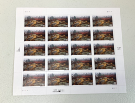 U.S. Airmail Stamps #C138 Acadia National Park Sheet Of Twenty 60cent St... - $456.16 MXN