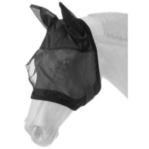 Tough 1 Fly Mask with Ears, Black, Horse Size - $16.82