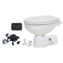 Jabsco Quiet Flush E2 Raw Water Toilet Regular Bowl - 12V – Soft Close Lid - £887.30 GBP