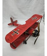 Vintage Handmade WWI German Biplane Red Baron 12&quot; - €51,22 EUR