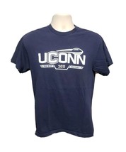 2011 UCONN University of Connecticut True Blue Football Adult Medium TShirt - £11.76 GBP