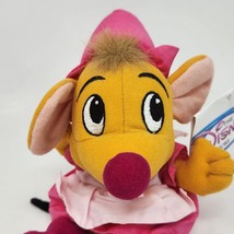 Vintage Disney Store Cinderella Suzy Mouse Stuffed Animal Plush B EAN Bag New Tag - £18.76 GBP