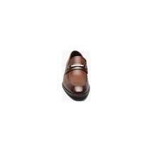 Stacy Adams Kaylor Moc Toe Bit Slip On Leather Dress Shoes Cognac 25572-221 image 7