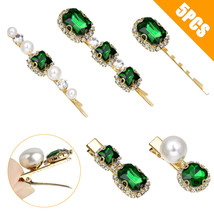5pcs Rhinestone Vintage Hair Clips Barrette Hairpin Accessories for Women Girls - £11.34 GBP